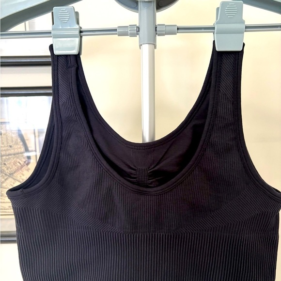 JoyLab Black Ribbed Sports Bra, Size Small - Picture 4 of 5